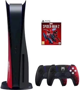 Sony PlayStation 5 Spider-Man 2 Limited Edition + 2-й геймпад + игра Marvel's Spider-Man 2 (PS5, русская версия)