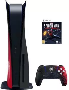 Sony PlayStation 5 Spider-Man 2 Limited Edition + игра Marvel's Spider-Man: Miles Morales (PS5, русская версия)