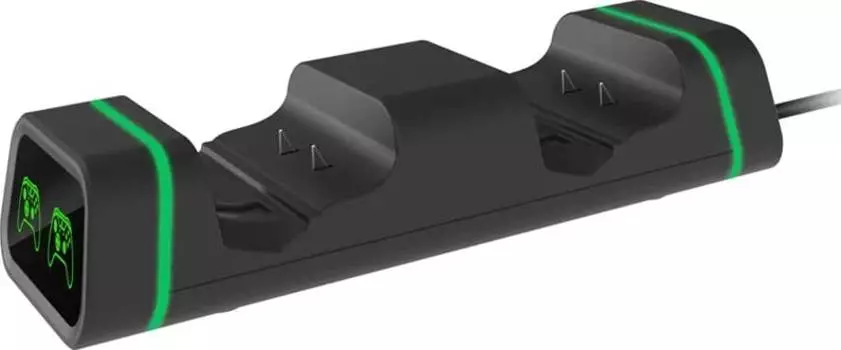 Зарядная станция для двух геймпадов XBOX One/Series X|S + 2 аккумулятора 800 мА·ч (TYX-19006X) (чёрный)