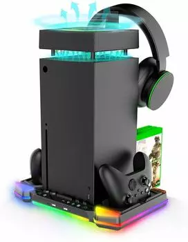 Зарядная станция iPega для 2-х геймпадов Microsoft XBOX Series X + 2 аккумулятора 1400 мА·ч (PG-XBX028S)