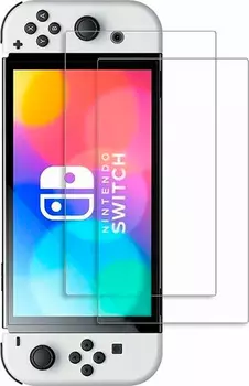 Защитное стекло Glass Screen PRO+ Premium Tempered (9H) (for 2 pcs) для экрана Nintendo Switch OLED