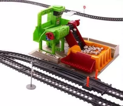 Железная дорога со станцией загрузки щебня BSQ 1067 см (BSQ-2085)