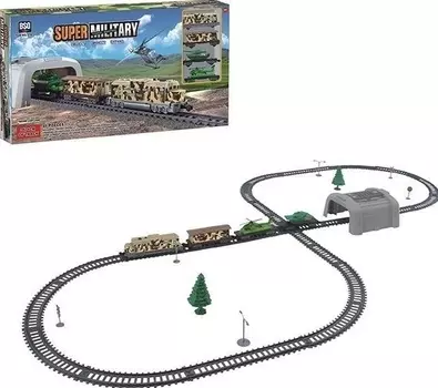 Железная дорога Военный поезд BSQ 357 см (BSQ-21813)