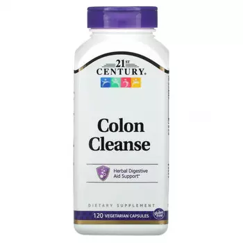 21st Century, Colon Cleanse, 120 вегетарианских капсул