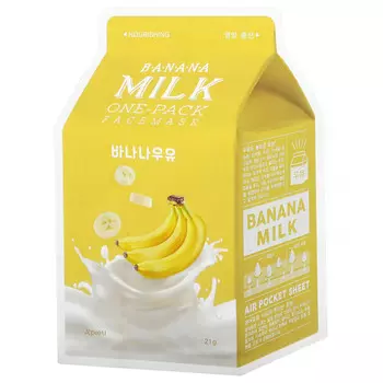 A'Pieu, Маска для лица с банановым молочком, питательная, 1 шт., 21 г
