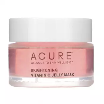Acure, осветляющая, косметическая желеобразная маска с витамином C, 30 мл (1 жидк. унция)
