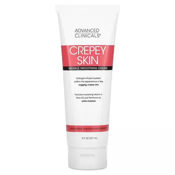 Advanced Clinicals, Crepey Skin, крем для разглаживания морщин, 237 мл (8 жидк. Унций)