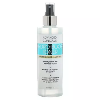 Advanced Clinicals, Hydro-Boost Toner, гиалуроновая кислота и алоэ вера, 237 мл (8 жидк. Унций)