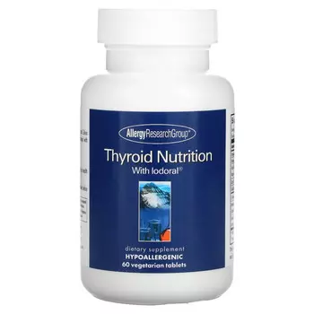 Allergy Research Group, Thyroid Nutrition с йодоралом, 60 вегетарианских таблеток