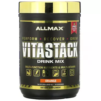 ALLMAX Nutrition, VITASTACK, смесь для приготовления напитка, апельсин, 250 г (8,82 унции)