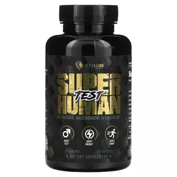 ALPHA LION, SuperHuman Test`` 90 капсул