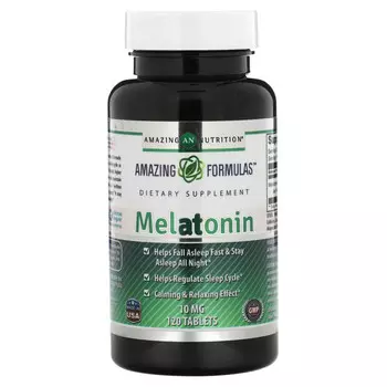 Amazing Nutrition, Мелатонин, 10 мг, 120 таблеток