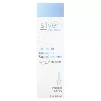 American Biotech Labs, Silver Biotics, добавка для поддержки иммунитета, 10 част. / Млн, 60 мл (2 унции)