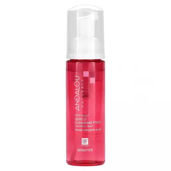 Andalou Naturals, 1000 Roses, нежная очищающая пенка, для чувствительной кожи, 163 мл (5,5 жидк. Унции)