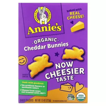 Annie's Homegrown, Cheddar Bunnies, Baked Snack Crackers, 7.5 oz (213 g)