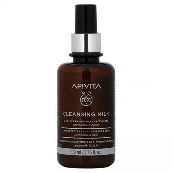 Apivita, Очищающее молочко 3 в 1, для лица и глаз, 200 мл (6,76 жидк. Унции)