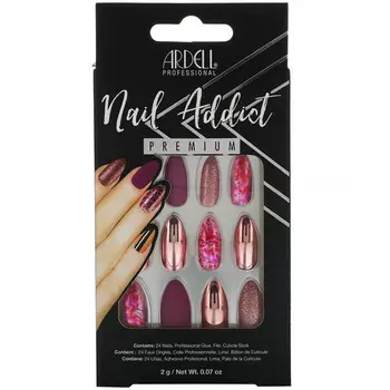 Ardell, Nail Addict Premium, розовая хромированная фольга, 2 г (0,07 унции)