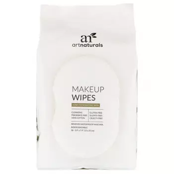 Artnaturals, Салфетки для снятия макияжа, 30 салфеток