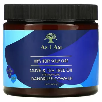 As I Am, Cowash, перхоть, масло оливкового дерева и чайного дерева, 454 г (16 унций)