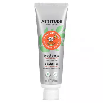 ATTITUDE, Kids, зубная паста с фтором, арбуз, 120 г (4,2 унции)