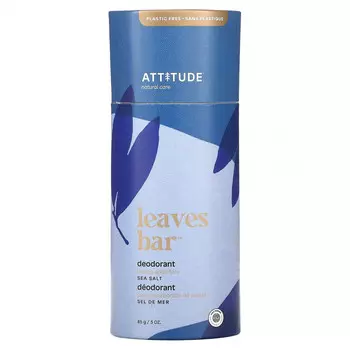 ATTITUDE, Leaves Bar, Deodorant, Sea Salt, 3 oz (85 g)