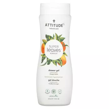 ATTITUDE, Super Leaves Science, гель для душа, бодрящий, листья апельсина, 473 мл (16 жидк. Унций)