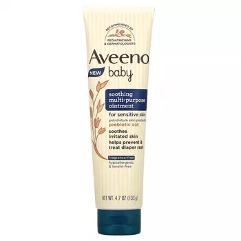 Aveeno, Baby, успокаивающая универсальная мазь, без отдушек, 133 г (4,7 унции)