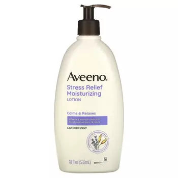 Aveeno, увлажняющий лосьон для снятия стресса, лаванда, 532 мл (18 жидк. унций)