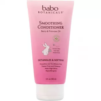 Babo Botanicals, Разглаживающий кондиционер, ягодная и вечерняя первоцвета, 180 мл (6 жидк. Унций)