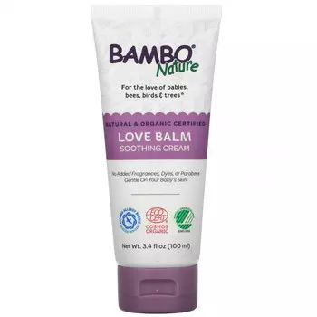 Bambo Nature, Успокаивающий крем Love Balm, 3,4 жидких унции (100 мл)