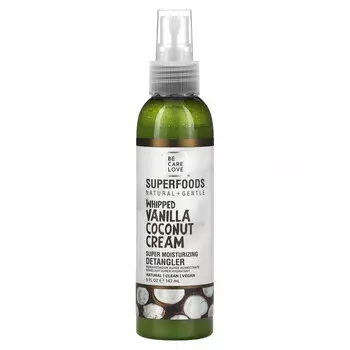 Be Care Love, Super Moisturizing Detangler, крем со взбитой ванилью и кокосом, 147 мл (5 жидк. Унций)