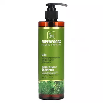Be Care Love, Superfoods, натуральный уход за волосами, шампунь для устранения повреждений, капуста, 355 мл (12 жидк. Унций)