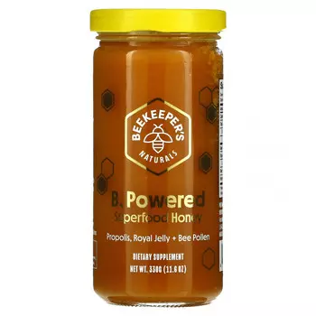 Beekeeper's Naturals, B. Powered, мед из суперфудов, 330 г (11,6 унции)