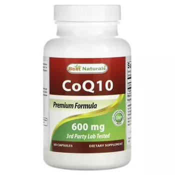 Best Naturals, CoQ10, 600 мг, 60 капсул