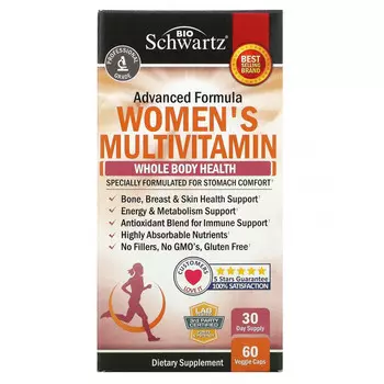 BioSchwartz, мультивитамины для женщин, 60 растительных капсул