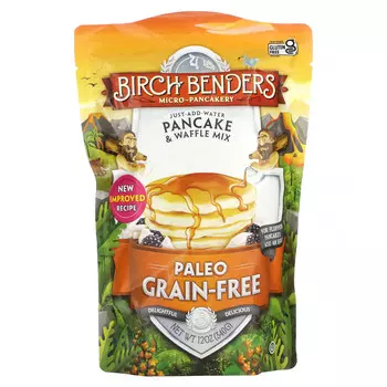 Birch Benders, Смесь для блинов и вафель, без злаков, 340 г (12 унций)