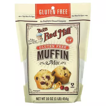 Bob's Red Mill, Смесь кексов без глютена, 454 г (1 фунт)