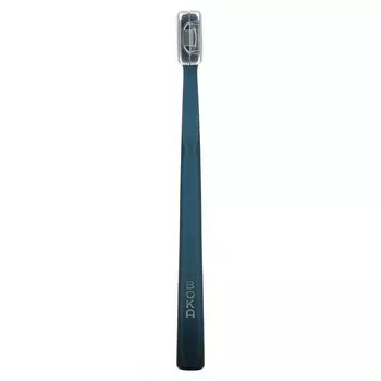 Boka, Зубная щетка с активированным углем, классическая мягкая, синяя`` 1 щетка