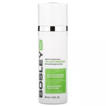 Bosley, Healthy Hair & Scalp, энергия для фолликулов с биотином и кофеином, 30 мл (1 жидк. Унция)