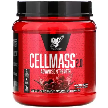 BSN, Cellmass 2.0, концентрированное средство для восстановления после тренировки, арктические ягоды, 495 г (1,09 фунта)
