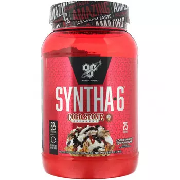 BSN, Syntha-6, Cold Stone Creamery, со вкусом печенья Cookie Doughn't You Want Some, 1,17 кг