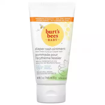 Burt's Bees, Baby, мазь от подгузников, максимальная эффективность, 85 г (3 унции)