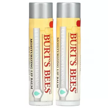Burt's Bees, Ультра кондиционирующий увлажняющий бальзам для губ, 2 шт. В упаковке, 4,25 г (0,15 унции)