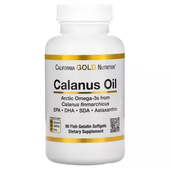 California Gold Nutrition, масло калануса, 500 мг, 90 капсул из рыбьего желатина