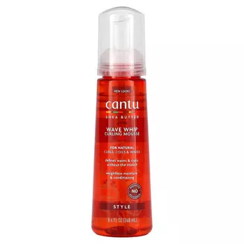 Cantu, Масло ши, мусс для завивки волос Wave Whip, 248 мл (8,4 жидк. Унции)