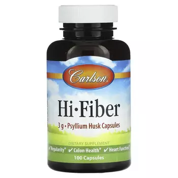 Carlson, Hi-Fiber, 0,5 г, 100 капсул