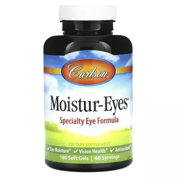 Carlson, Moistur-Eyes, 180 мягких таблеток