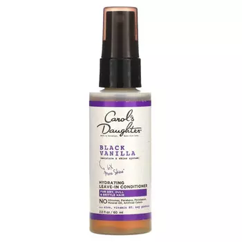 Carol's Daughter, Black Vanilla, увлажняющий несмываемый кондиционер, для сухих, тусклых и ломких волос, 60 мл (2 жидк. Унции)