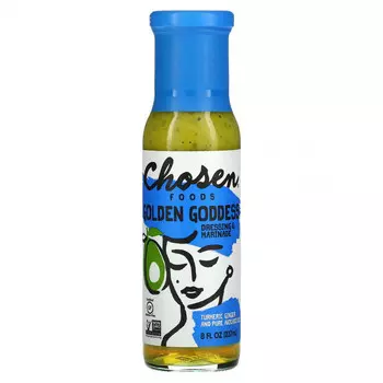 Chosen Foods, Golden Goddess Dressing & Marinade, куркума, имбирь и чистое масло авокадо, 237 мл (8 жидк. Унций)