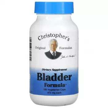 Christopher's Original Formulas, Формула для мочевого пузыря, 475 мг, 100 вегетарианских капсул